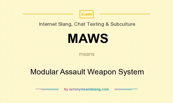 What does MAWS mean? It stands for Modular Assault Weapon System