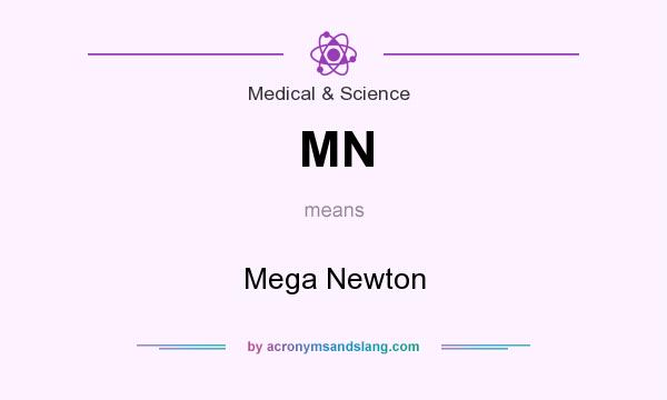 What does MN mean? It stands for Mega Newton