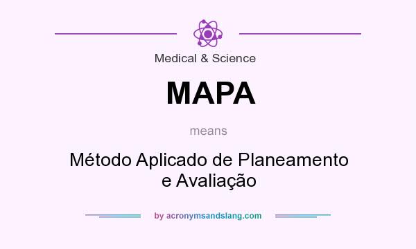 What does MAPA mean? It stands for Método Aplicado de Planeamento e Avaliação