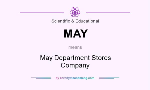 What does MAY mean? It stands for May Department Stores Company