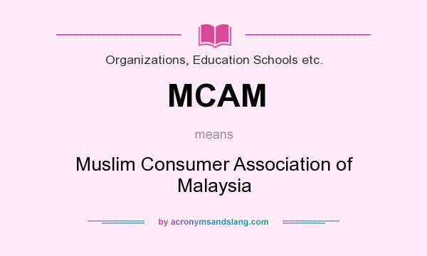 What does MCAM mean? It stands for Muslim Consumer Association of Malaysia
