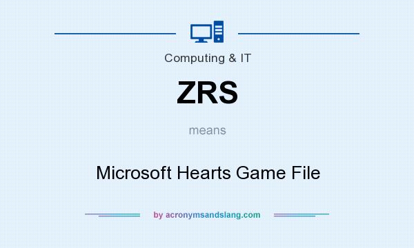 What does ZRS mean? It stands for Microsoft Hearts Game File