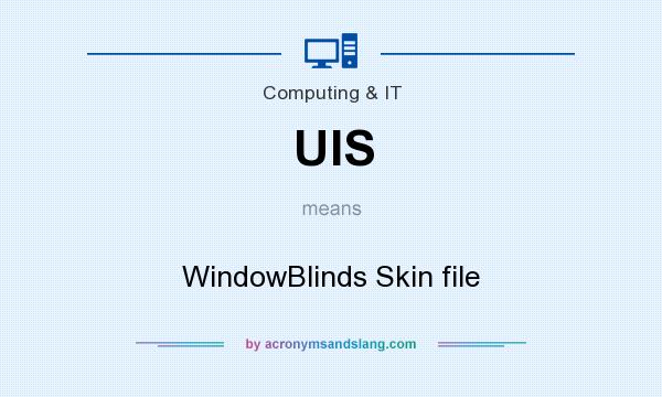 What does UIS mean? It stands for WindowBlinds Skin file