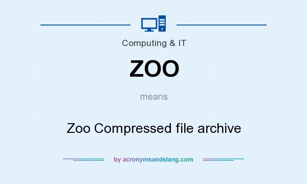 What does ZOO mean? It stands for Zoo Compressed file archive
