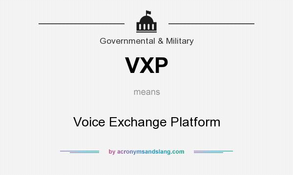 What does VXP mean? It stands for Voice Exchange Platform