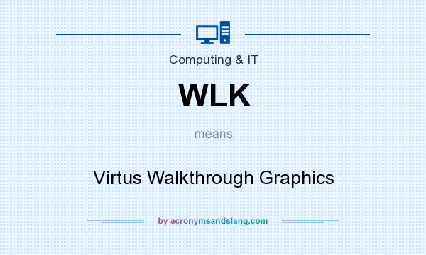 What does WLK mean? It stands for Virtus Walkthrough Graphics