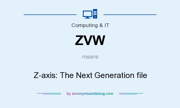 What does ZVW mean? It stands for Z-axis: The Next Generation file