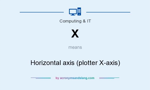 What does X mean? It stands for Horizontal axis (plotter X-axis)