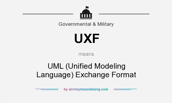 What does UXF mean? It stands for UML (Unified Modeling Language) Exchange Format