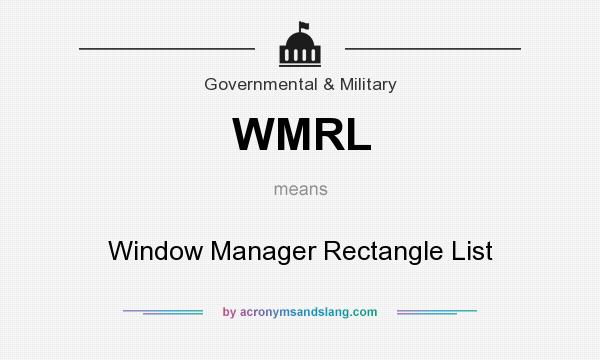 What does WMRL mean? It stands for Window Manager Rectangle List