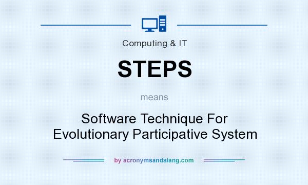 What does STEPS mean? It stands for Software Technique For Evolutionary Participative System