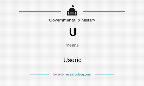 What does U mean? It stands for Userid