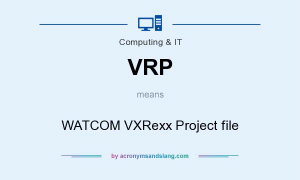 What does VRP mean? It stands for WATCOM VXRexx Project file