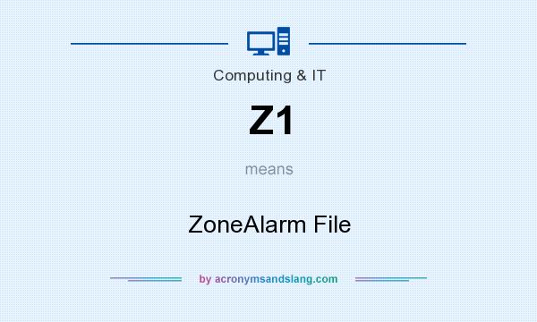 What does Z1 mean? It stands for ZoneAlarm File