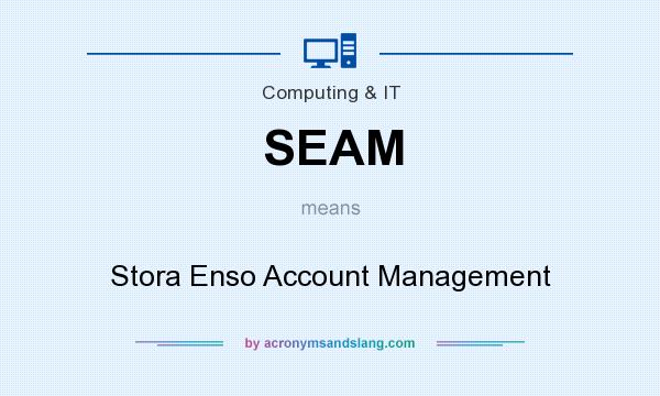 What does SEAM mean? It stands for Stora Enso Account Management
