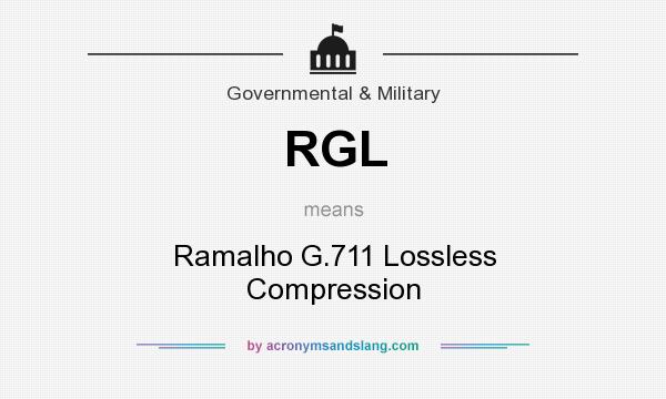 What does RGL mean? It stands for Ramalho G.711 Lossless Compression