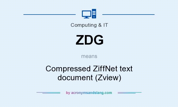 What does ZDG mean? It stands for Compressed ZiffNet text document (Zview)
