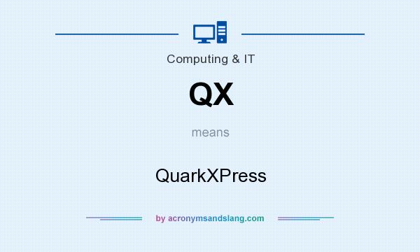What does QX mean? It stands for QuarkXPress