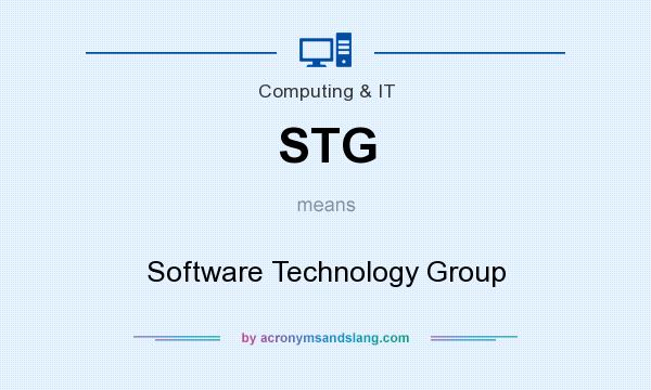 What does STG mean? It stands for Software Technology Group