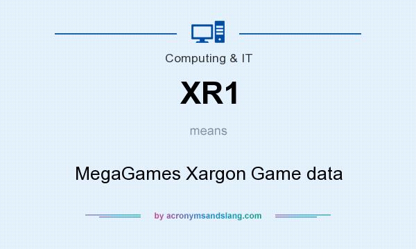 What does XR1 mean? It stands for MegaGames Xargon Game data