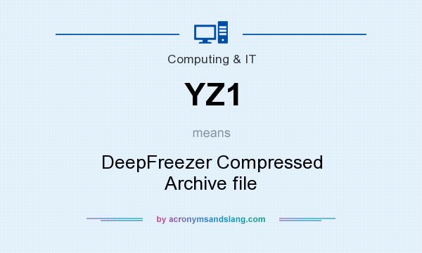 What does YZ1 mean? It stands for DeepFreezer Compressed Archive file