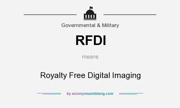 What does RFDI mean? It stands for Royalty Free Digital Imaging