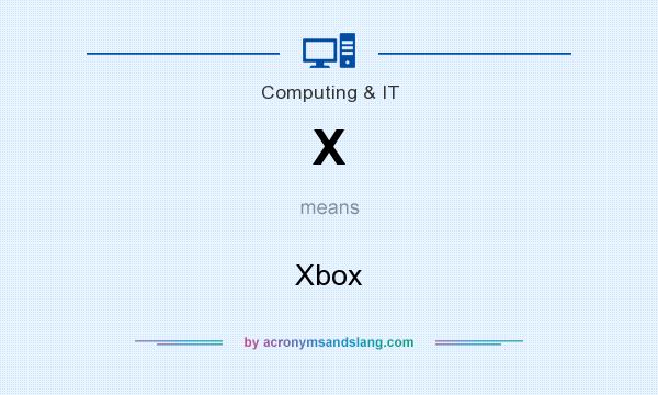 What does X mean? It stands for Xbox