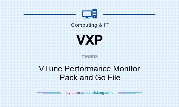 What does VXP mean? It stands for VTune Performance Monitor Pack and Go File
