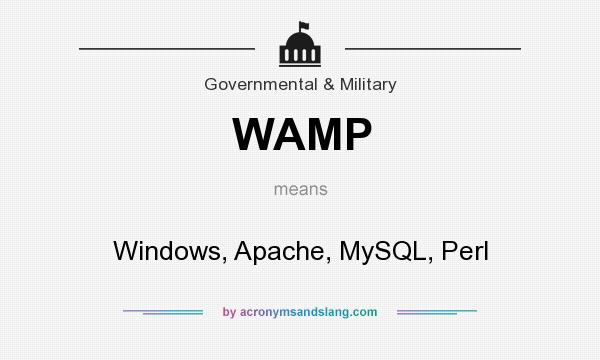 What does WAMP mean? It stands for Windows, Apache, MySQL, Perl