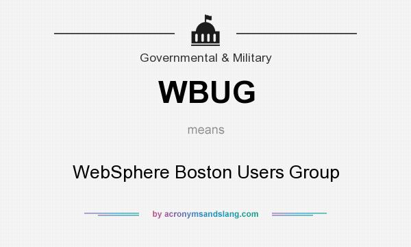 What does WBUG mean? It stands for WebSphere Boston Users Group