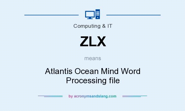 What does ZLX mean? It stands for Atlantis Ocean Mind Word Processing file
