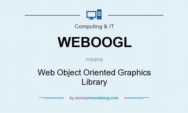 What does WEBOOGL mean? It stands for Web Object Oriented Graphics Library