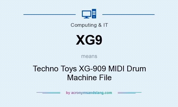 What does XG9 mean? It stands for Techno Toys XG-909 MIDI Drum Machine File