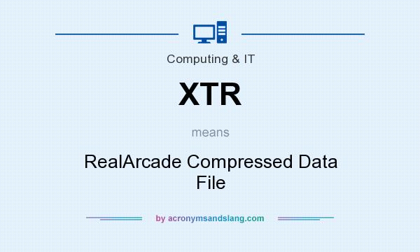 What does XTR mean? It stands for RealArcade Compressed Data File