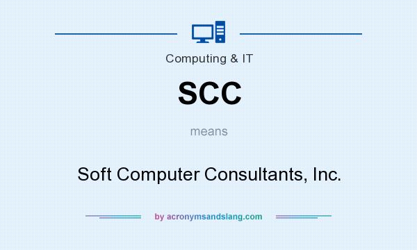 What does SCC mean? It stands for Soft Computer Consultants, Inc.