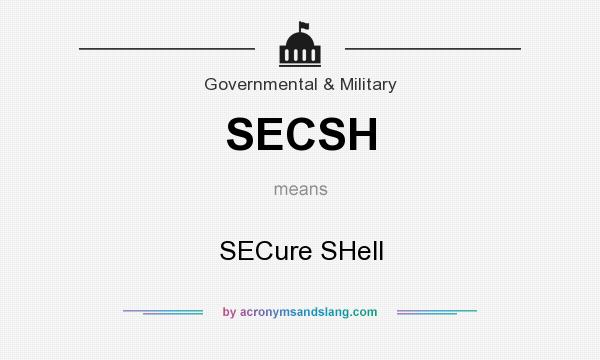 What does SECSH mean? It stands for SECure SHell