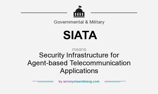 What does SIATA mean? It stands for Security Infrastructure for Agent-based Telecommunication Applications