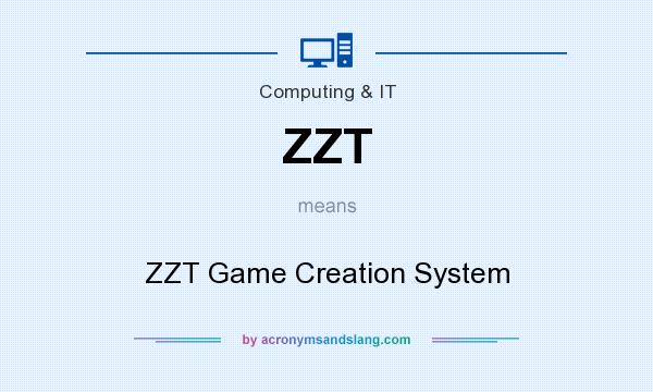 What does ZZT mean? It stands for ZZT Game Creation System