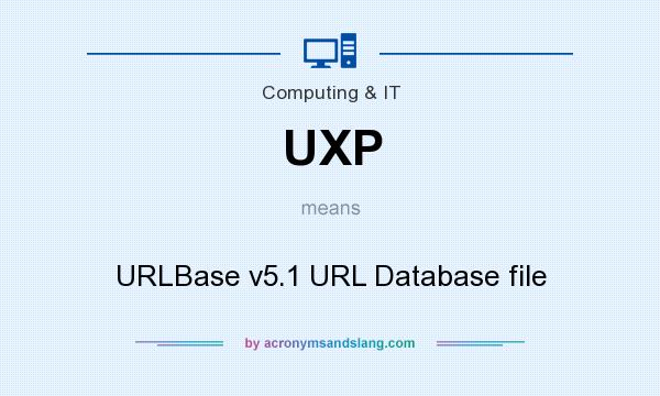 What does UXP mean? It stands for URLBase v5.1 URL Database file