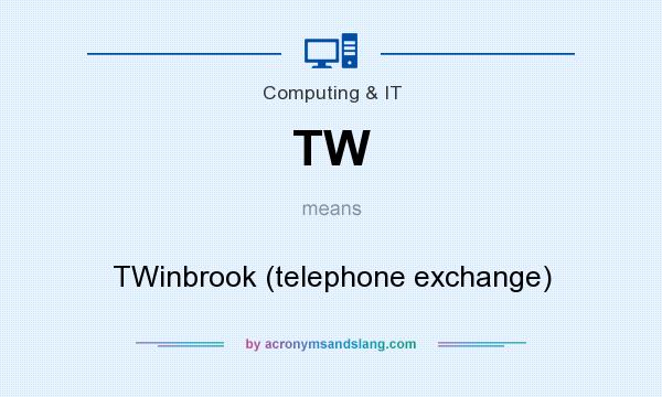 What does TW mean? It stands for TWinbrook (telephone exchange)