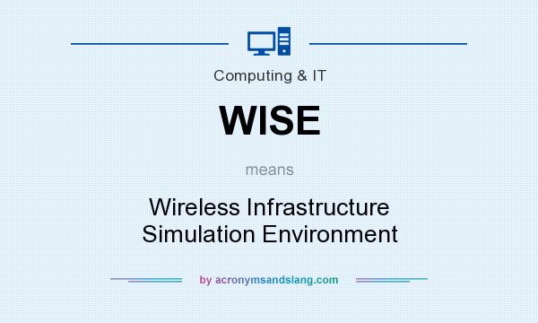 What does WISE mean? It stands for Wireless Infrastructure Simulation Environment