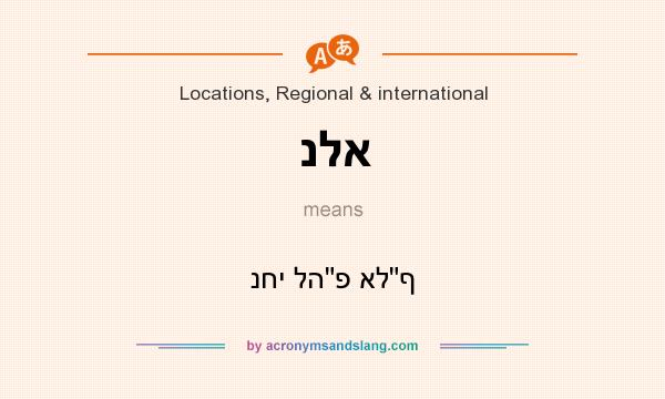 What does נלא mean? It stands for נחי להפ אלף