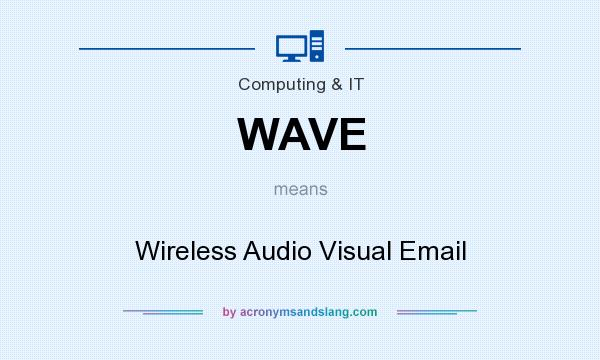 What does WAVE mean? It stands for Wireless Audio Visual Email