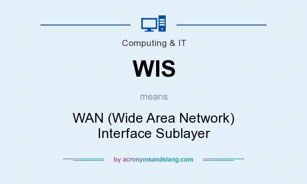 What does WIS mean? It stands for WAN (Wide Area Network) Interface Sublayer