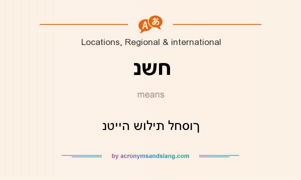 What does נשח mean? It stands for נטייה שולית לחסוך