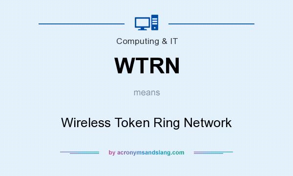What does WTRN mean? It stands for Wireless Token Ring Network