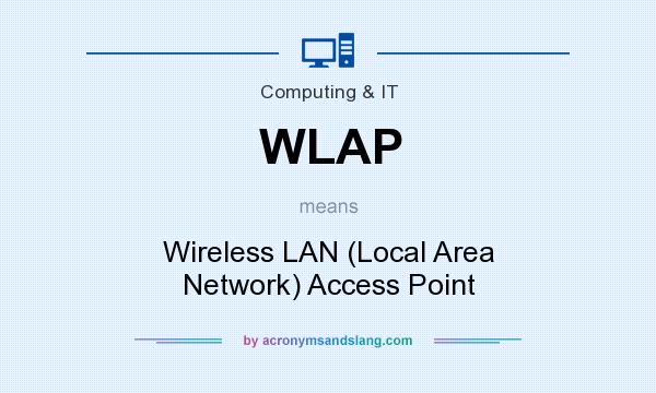 What does WLAP mean? It stands for Wireless LAN (Local Area Network) Access Point