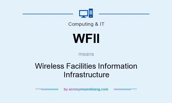 What does WFII mean? It stands for Wireless Facilities Information Infrastructure