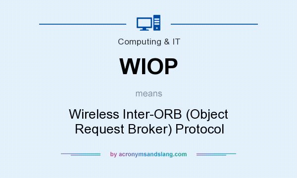 What does WIOP mean? It stands for Wireless Inter-ORB (Object Request Broker) Protocol