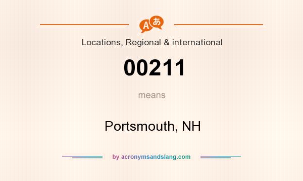 What does 00211 mean? It stands for Portsmouth, NH